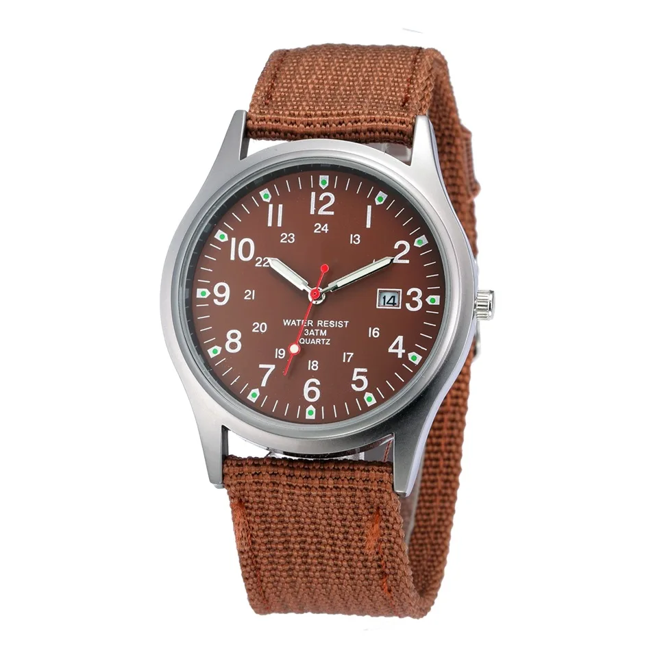 

Simple Fashion Men's Watch Cloth Strap Calendar Watch Student Men's Quartz Watch