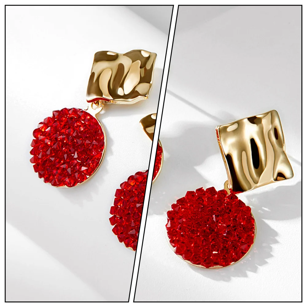 

1 Pair Elegant Ladies Earring Artificial Crystal Earrings Women Earring Jewelry