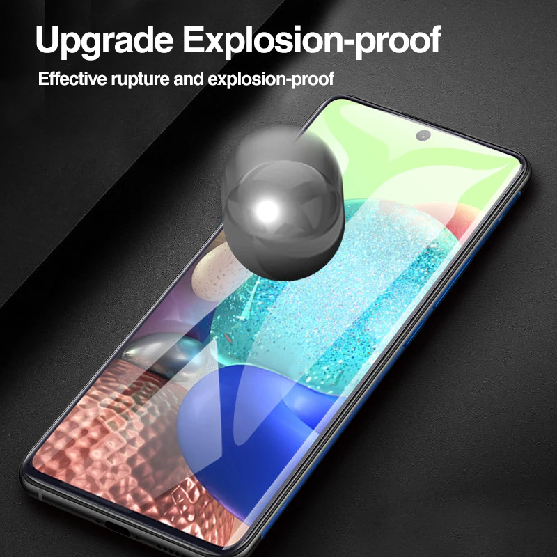 

4Pcs Protective Glass On For Samsung A50 A70 A71 A51 Screen Protector Tempered Glass For Samsung A80 A90 A30 A20 A10 A20E Film