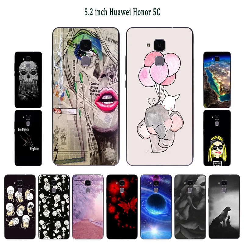 Чехлы для Huawei Honor 5C /Honor 7 Lite мягкий силиконовый чехол накладка с рисунком на тему