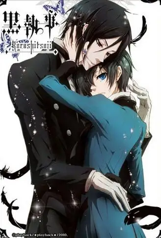 Шелковый плакат с изображением книги цирка черного Батлера домашний Настенный