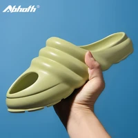 abhoth slippers sandals hole footwear beach lightweight sandals for men rubber garden breathable men shoes white 2021 summer