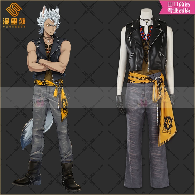 Twisted Wonderland Косплей Savanaclaw Jack Полная униформа Костюм Вечеринка Ежедневная крутая H