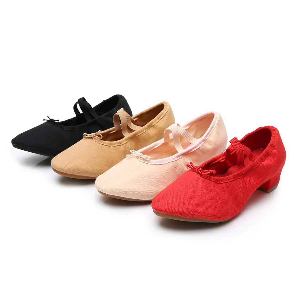 Балетные туфли из натуральной кожи для женщин обувь джазовых танцев на среднем