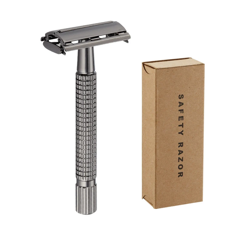 

2021 New style Butterfly Double Edge Safety Razor Metal Classic Manual Single Blade Razor Men