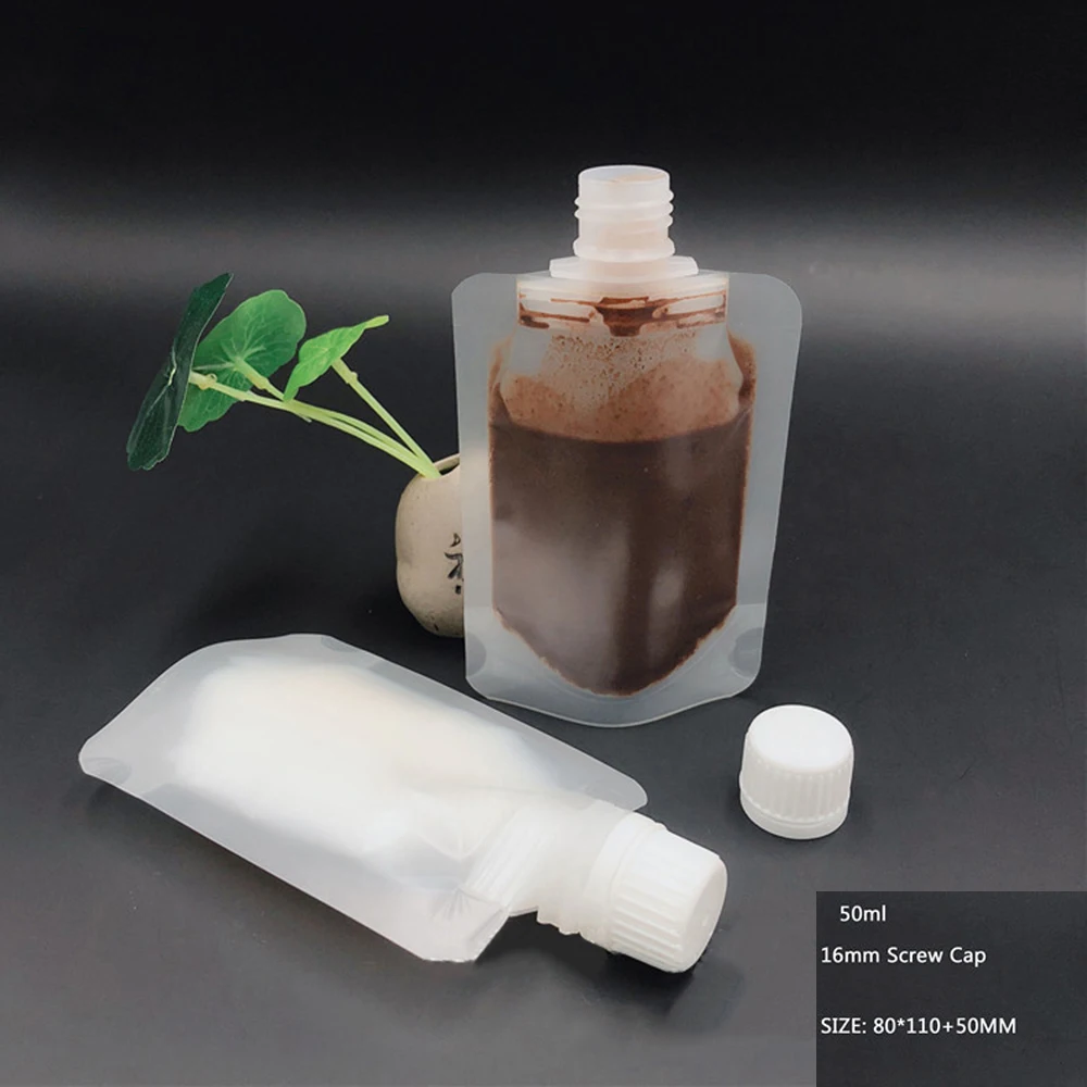 

30/50/100ml Screw Cap Packaging Bag Plastic Hand Sanitizer Lotion Shampoo Makeup Fluid Bottles Travel Bag Repacking Artifact