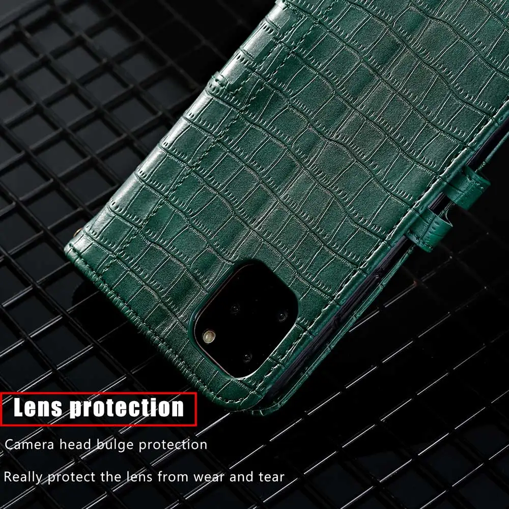 KISSCASE Чехол-книжка из искусственной кожи крокодила для iPhone 11 PRO MAX чехол 6S 8 6 7 Plus X XS
