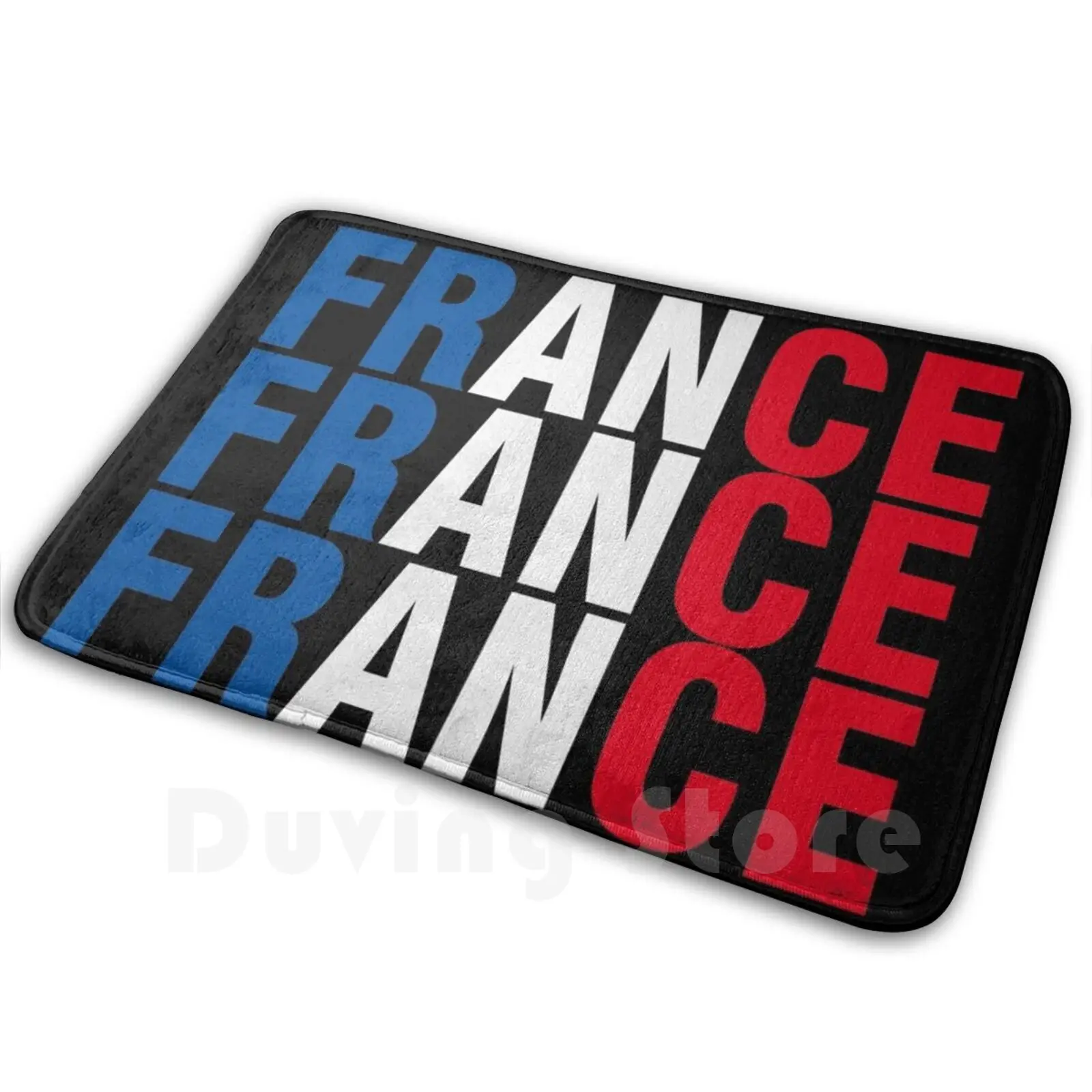 

Vive La France Mat Rug Carpet Anti-Slip Floor Mats Bedroom France Paris La France French Kiss French Funny French Flag Trip To