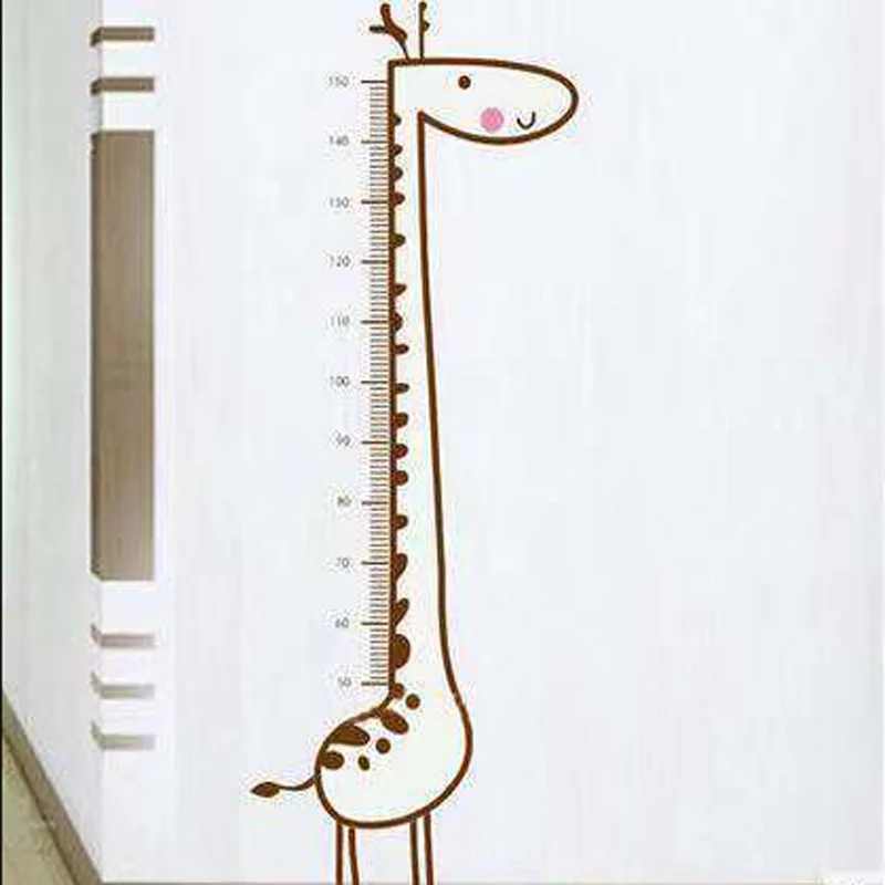 

Cartoon Giraffe Height MeasureWall. Stickers backdrop for Kids Rooms Height Chart Ruler Home Decoration Decals Wall Art Stickers