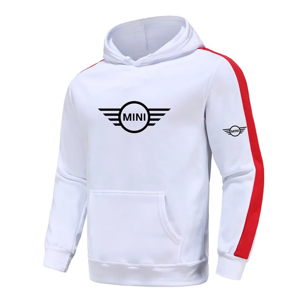 

Мужская весенне-осенняя новая нашивная полоса с принтом MNI, модная повседневная спортивная толстовка в стиле хип-хоп, пуловер с карманами, с...