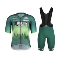2021 new maloja pro team mens cycling jersey set mtb quick dry short sleeve suit bike maillot ciclismo bicicleta roupa ciclismo