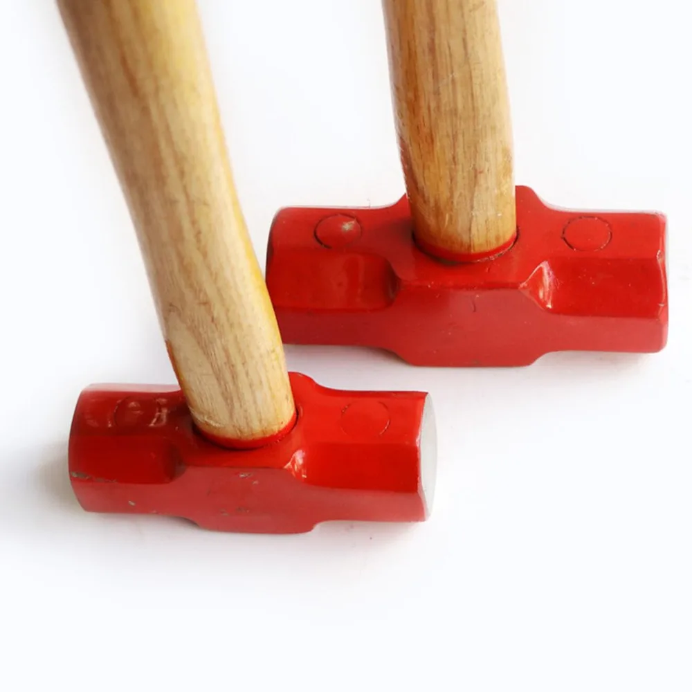 Деревянная Ручка Тонкая красная головка кованая ударопрочная анти офф