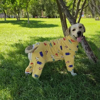 pet dog clothes pajamas coat jumpsuit cotton thermal dog pajamas 5 colors 5 sizes