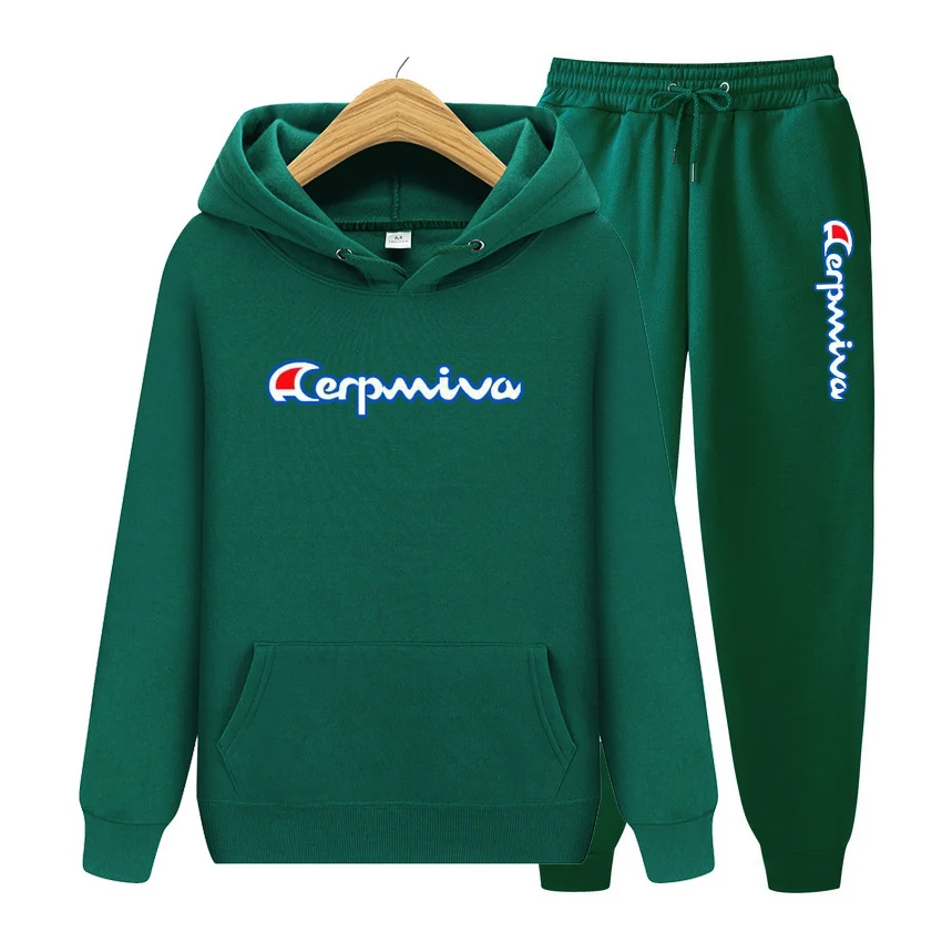 

Aerpmlva Hoodie Men's Sweatshirt Set Printed Pattern Fashion 2021 Brand Pullover Sportswear Pants Set