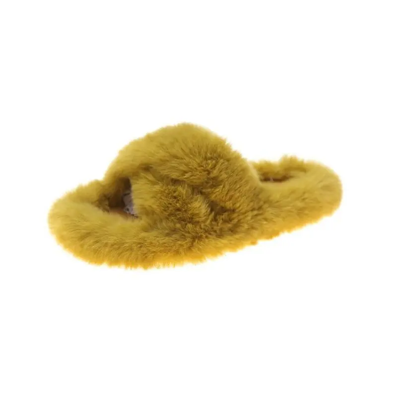 

Net Red Slippers in Autumn and Winter of 2020 Overlapping Plush Slippers Women's Shoes Women's Clothing for Warmth