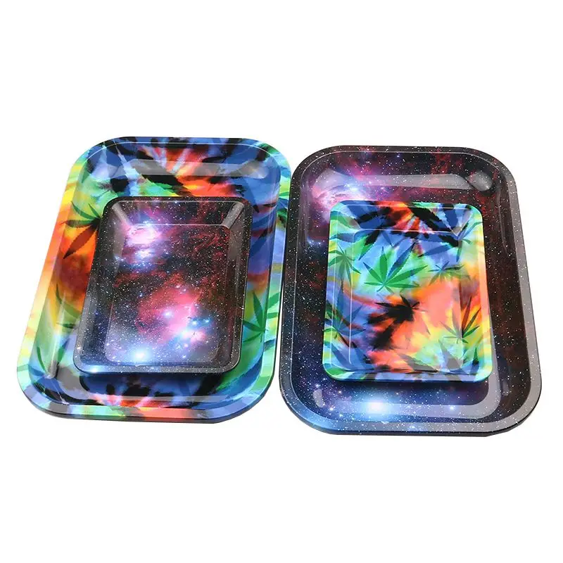 Новый металлический поднос для хранения табака звездное небо диск дыма Марли