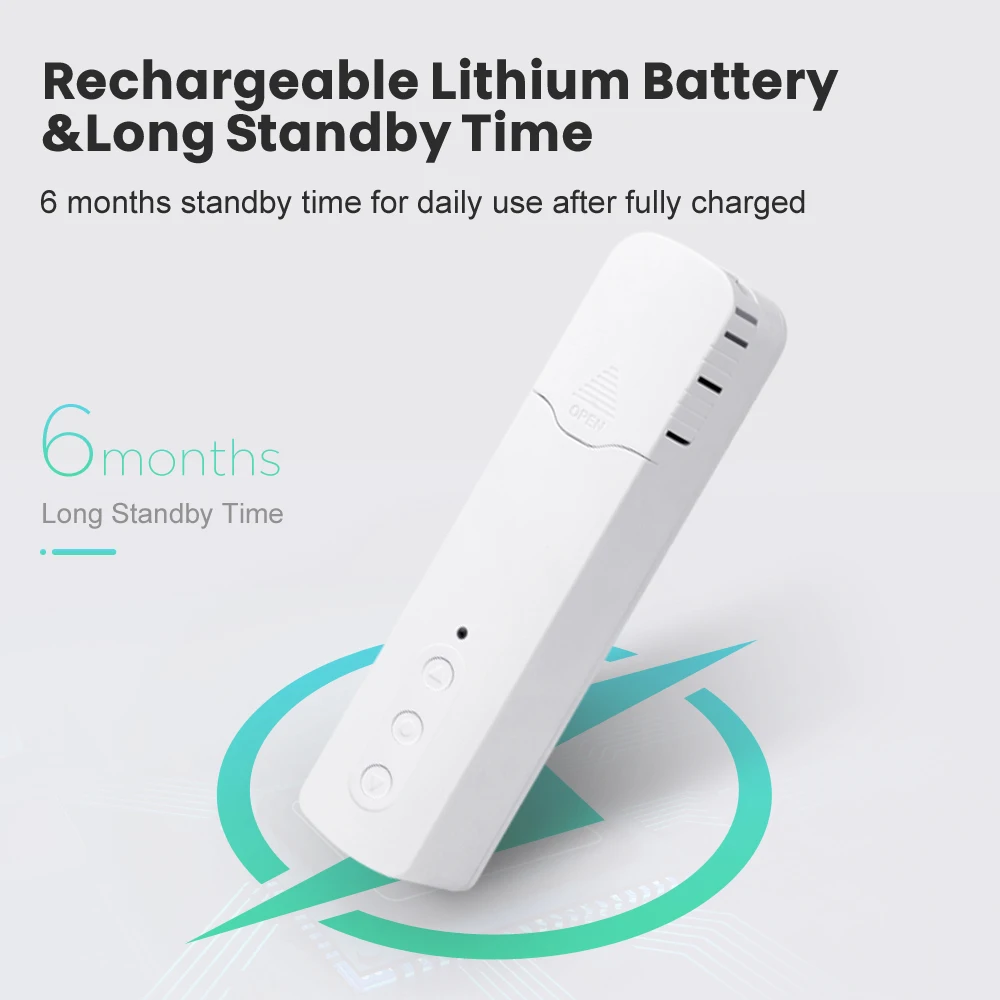 Мотор AVATTO Tuya Zigbee для рулонных штор со встроенным литиевым аккумулятором