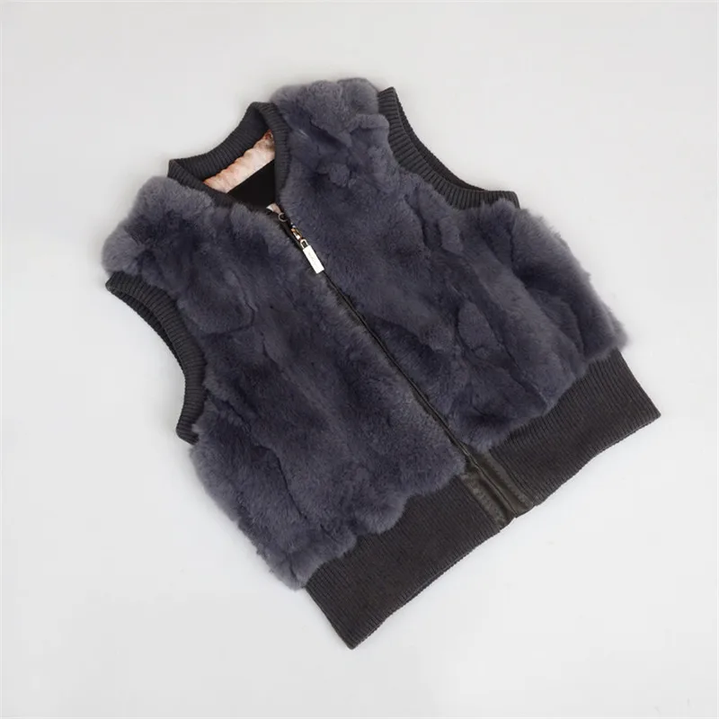 Новинка 2020 осенне зимняя детская одежда пальто из натурального меха кролика Рекс