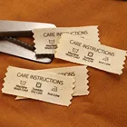 25x70 мм, хлопчатобумажная саржевая тесьма, плоские или складные этикетки, бирки для вязаных изделий, на заказ, индивидуальная, женская, аксессуары для шитья