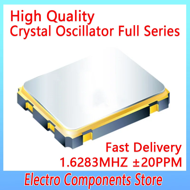 

4Pin 2520 2.5*2.0mm Quartz Crystal Oscillator 1.6283MHZ 1.8V Low Power ±20PPM 1.6283M SMD Chip Active Crystal Oscillator OSC