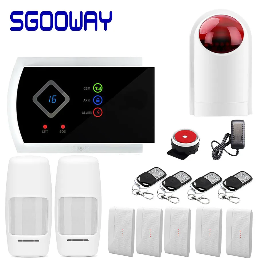 Sgooway Smarts GSM сигнализация s Android IOS APP сигнализация домашняя система безопасности - Цвет: Set  G