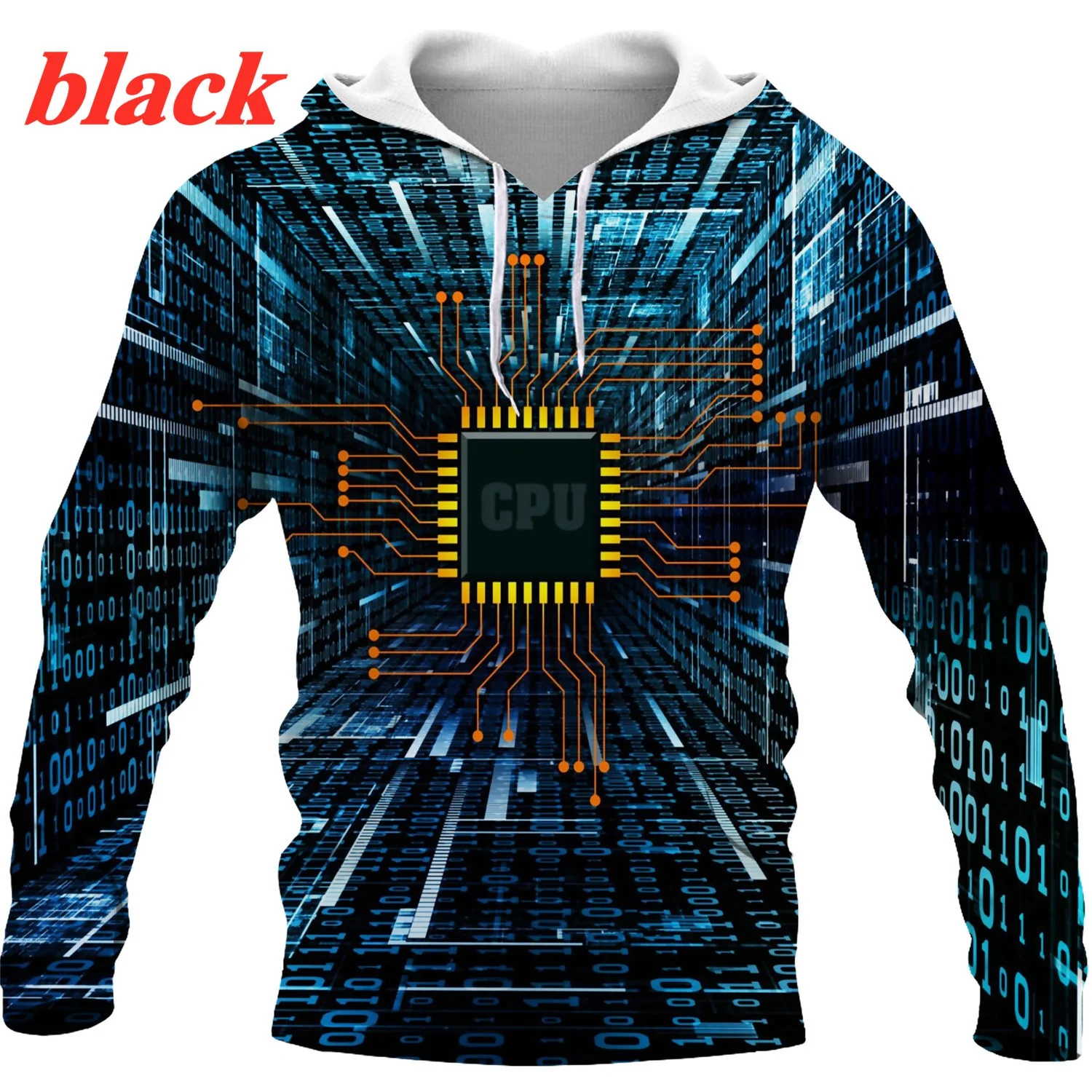 Fashion Casual Cpu Mainboard 3D Printed Hoodie Funny Hooded Sweatshirt Unisex Long Sleeve Pullover