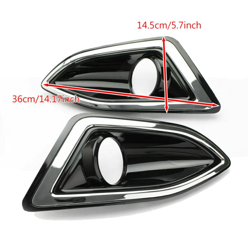 

Front Bumper Fog Light Lamp with Bulbs + Wire Harness + Switch Kit Assembly for Ford Edge 2015-2018