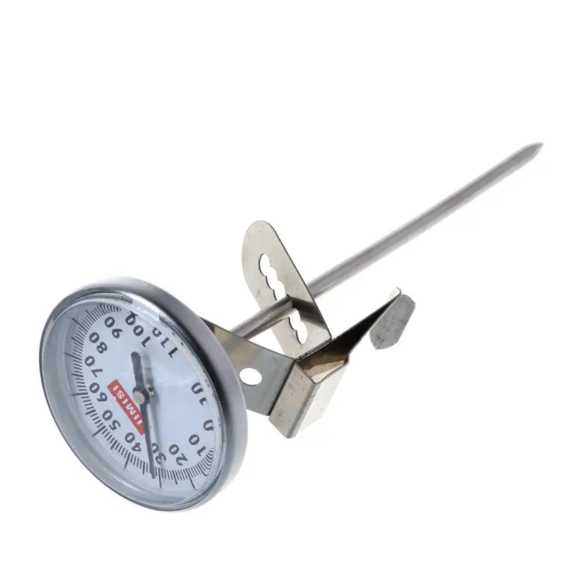 

Stainless Steel Kitchen Espresso Coffee Milk Frothing Thermometer Clip Craft New