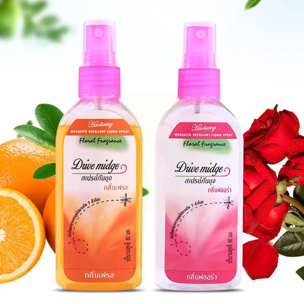 

80ml Plant Mosquito Repellent Spray Thailand Anti Mosquito Liquid Adult Bug Killer Pest Bite Outdoor Itch Bites Anti Kid It B9O5