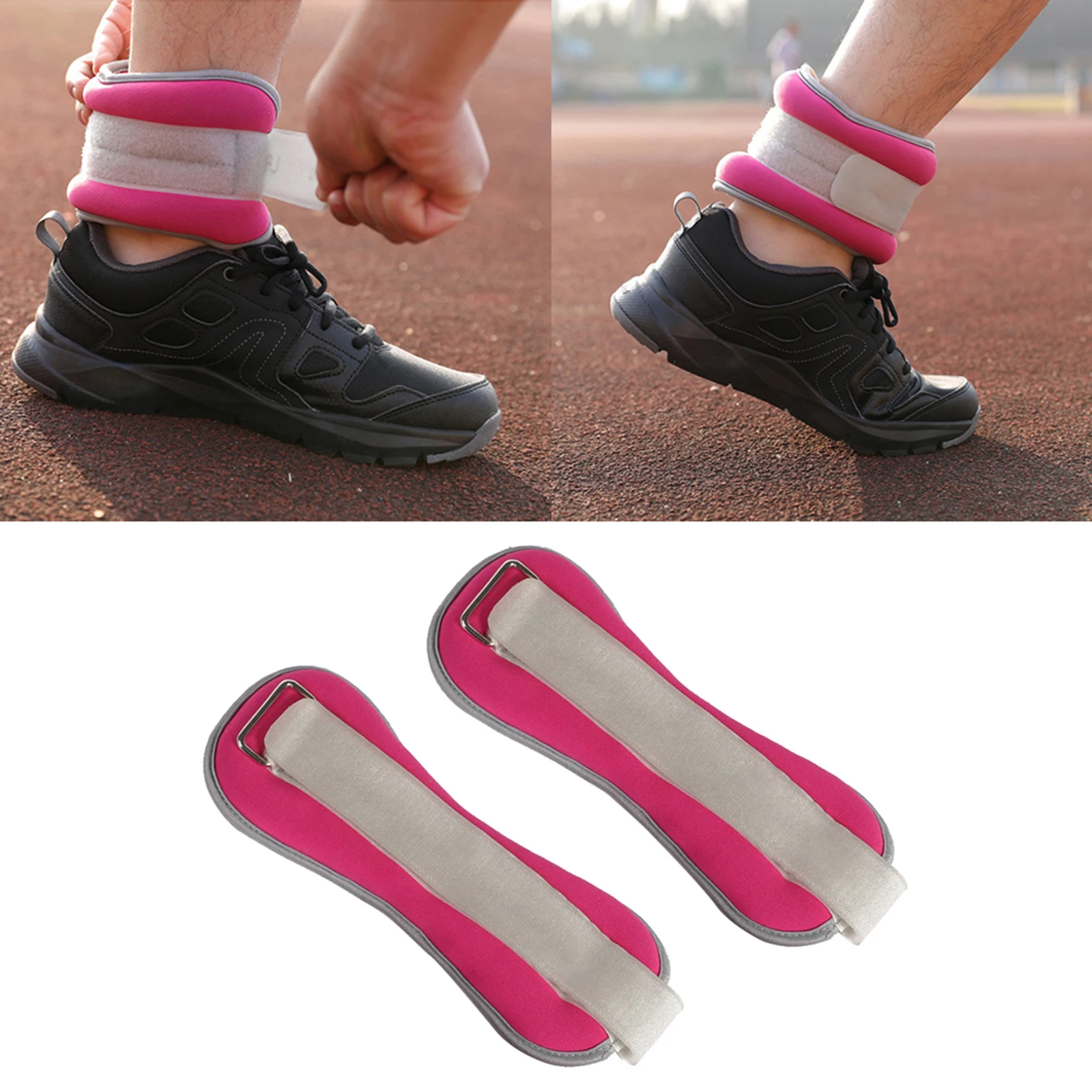 

Soft Ankle Wrist Weights Bracelet 0.25kg Each Sandbag for Workout Running Jog