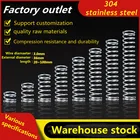 Компрессионная пружина, диаметр проволоки 3,0 мм, внешний диаметр 36 мм, пружина давления из нержавеющей стали SUS304, маленькая пружина, 5 шт.