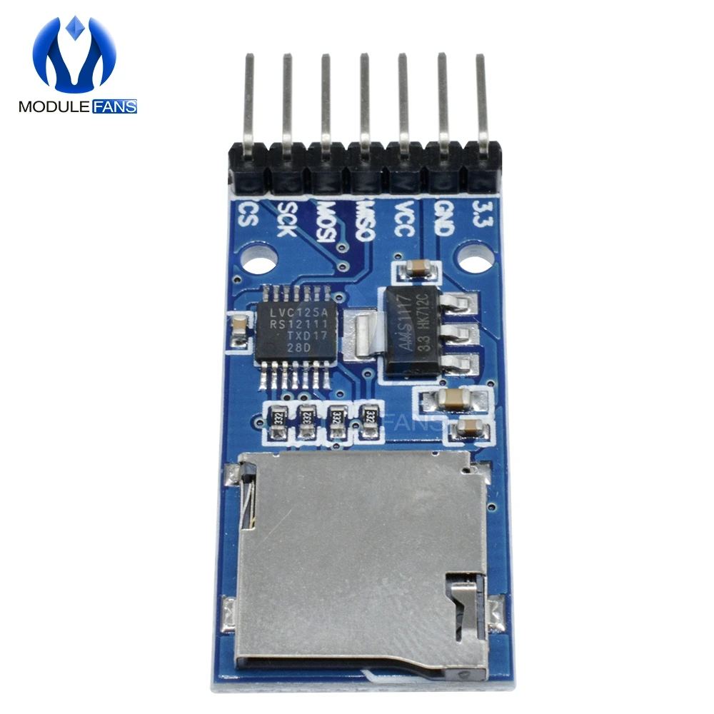 2 шт. плата для хранения Micro SD TF карты защитный модуль памяти SPI Интерфейс