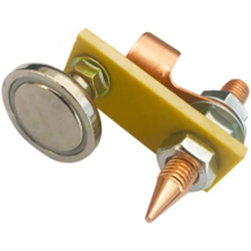 Сварочная магнитная головка магнитный сварочный заземляющий зажим медная