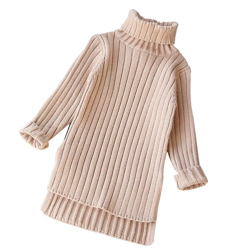 Детская одежда осень зима 2020 Длинные плотные трикотажные рубашки с круглым