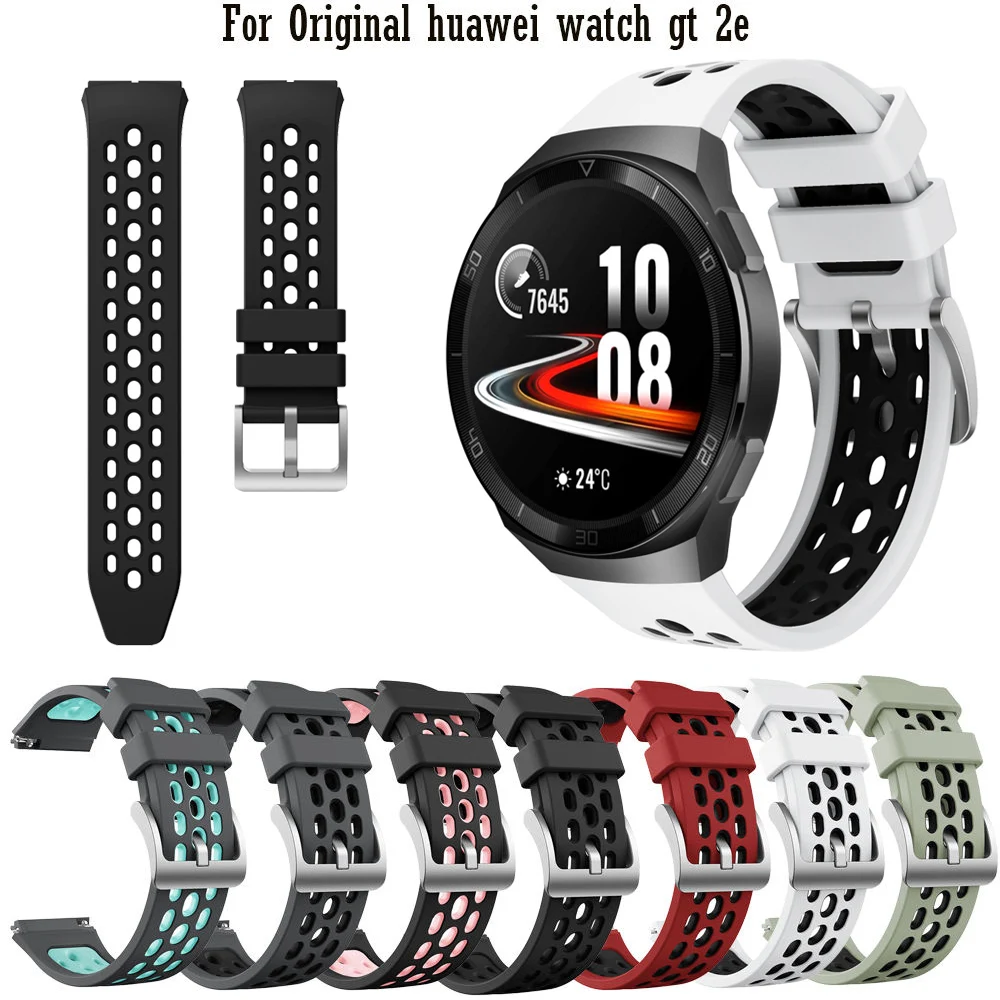 

Ремешок силиконовый спортивный для Huawei Watch GT 2e, оригинальный сменный Браслет для смарт-часов GT2e, браслет 22 мм