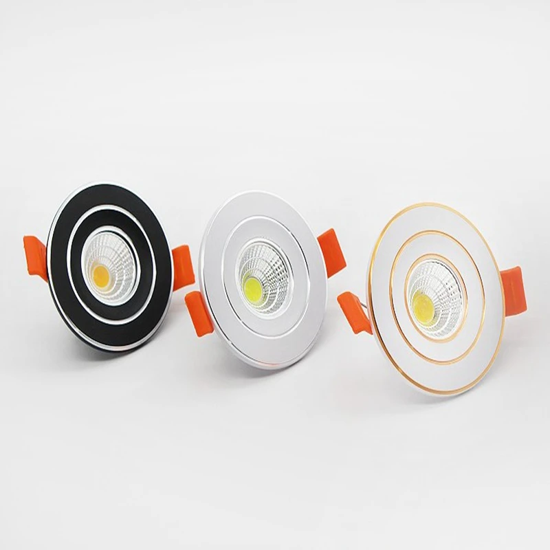 Светодиодный SCR лампа прожектор с затемнением 3 Вт 5 встроенный потолочный