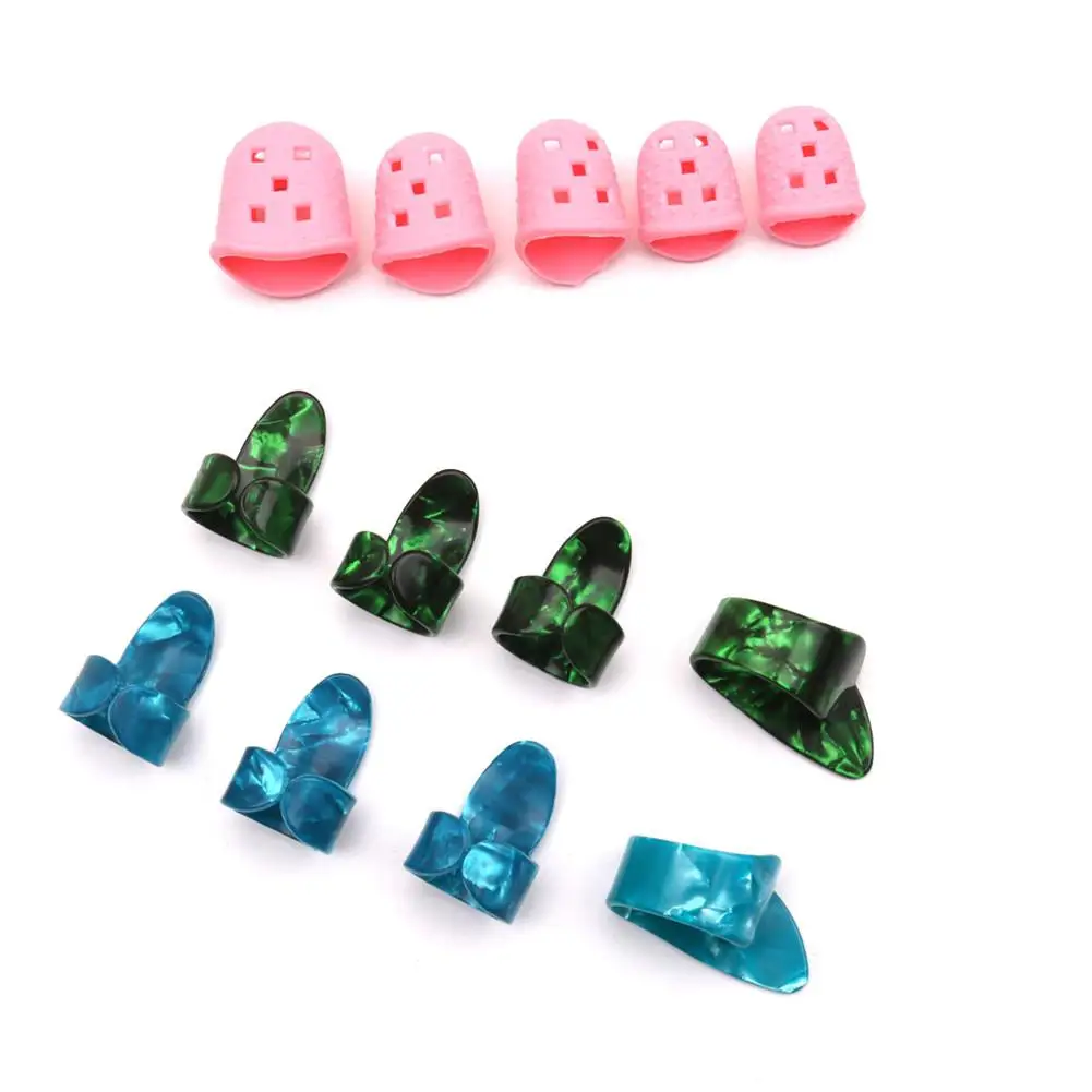 Новый 13 шт./компл. палец гитары выбирает рукав крышка защита пальцев DIY ремесла