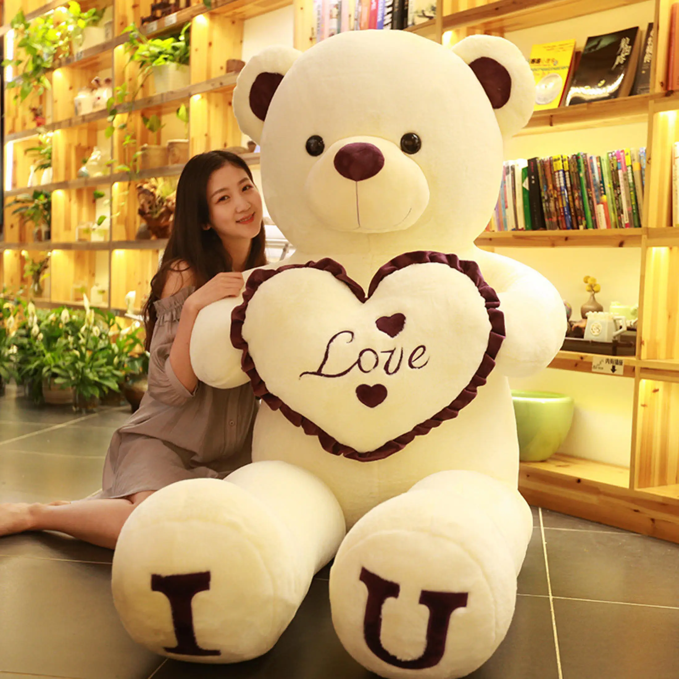 

100cm Big Teddy Bear Plush Toy Lovely Huge Stuffed Soft Bear Kawaii Doll Lover Room Decor Kids Toy For Girlfriend Pillow Gift