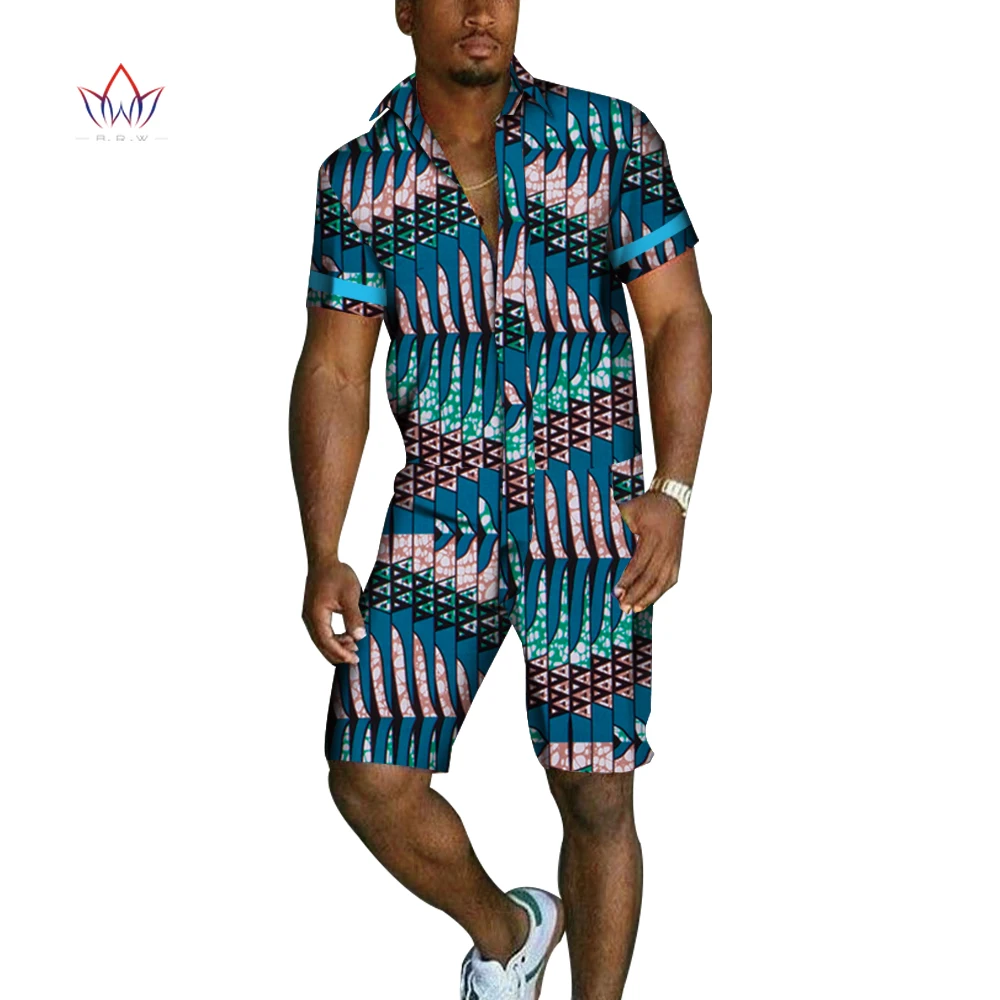 Африканская Мужская одежда хлопковые Дашики футболка с коротким рукавом и брюки