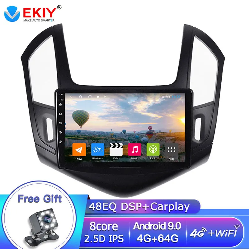EKIY 9 &quotIPS Android 0 Автомобильный мультимедийный видеоплеер для Chevrolet Cruze J300 J308 2012 2013