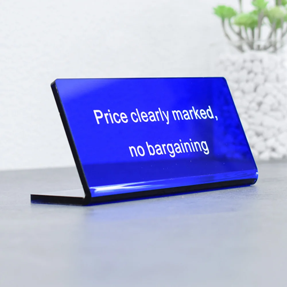

Acrylic Table Sign Stand Personalized Letter Shape Custom Made