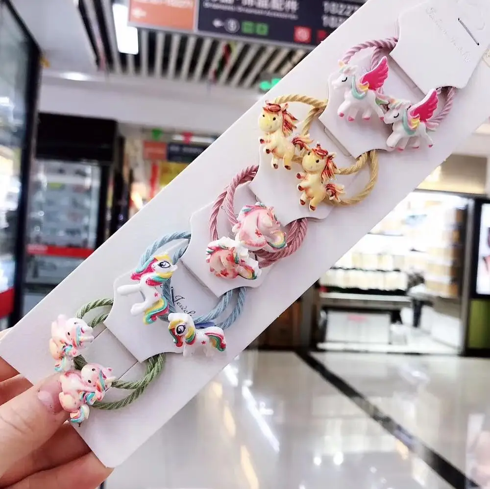 

New Fruit Cute Rope Children Baby Elastic Hair Rubber Bands Accessories Kids Girl Headband Hair Tie Ring Headwear Scrunchie