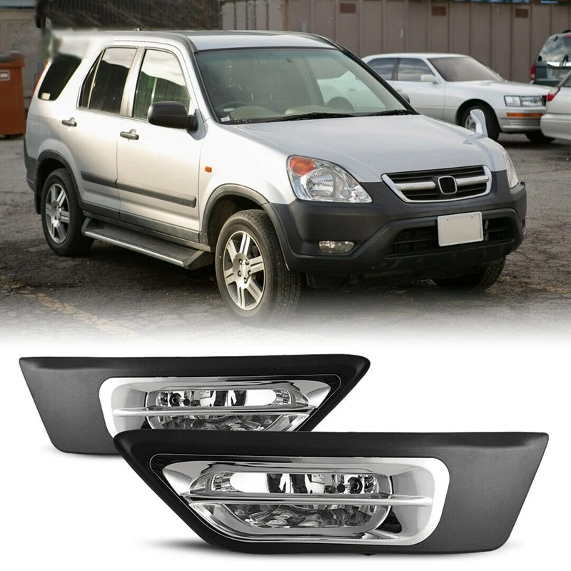 

Car Bumper Fog Light Lamp+Switch Kit for Honda CRV 02-04