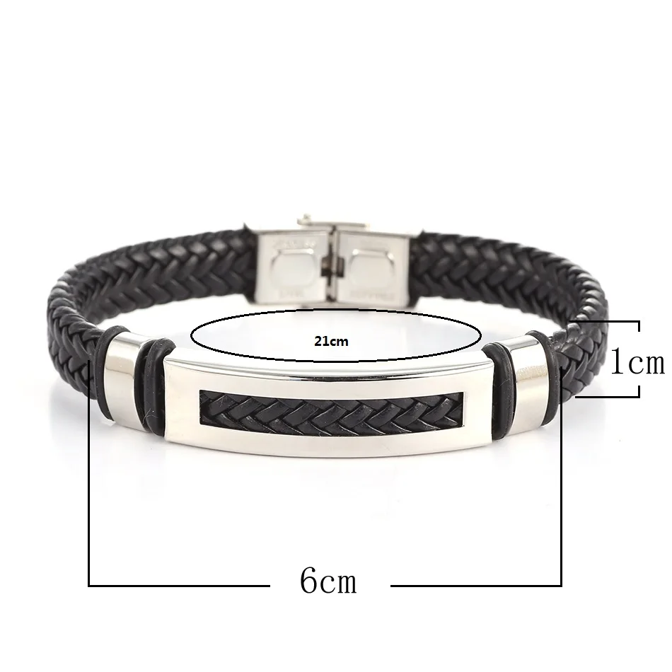 Матч правой Для Мужчин's Кожаные браслеты металлический браслет манжеты для