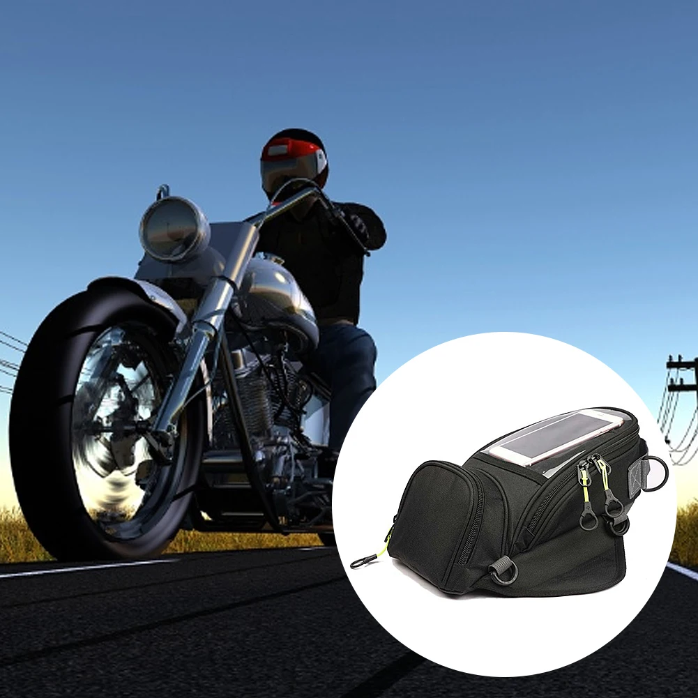 

Multi-pocket ATV Fuel Tank Bag Saddlebag Mobile Cup Holder Magnetic Motorbike Saddle Bag Single Shoulder Bag For Motorcycle