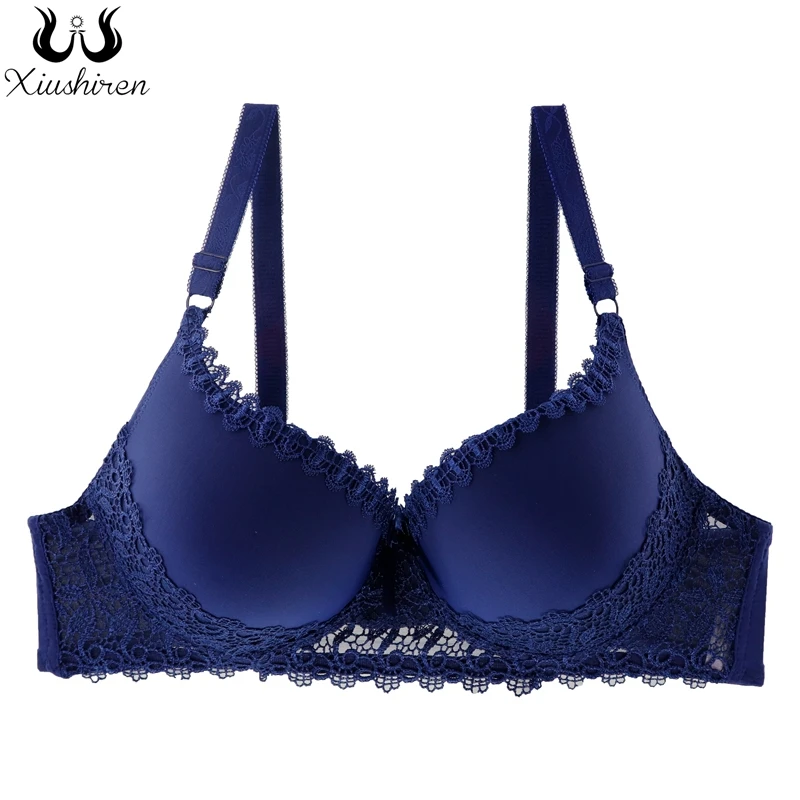Xiushiren Lenceria Sexi Para Mujer бюстгальтер с вышивкой для женщин большие размеры 42 52 C D