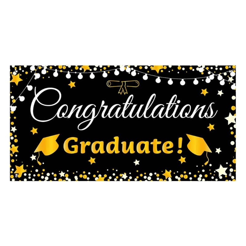 

Graduation Decorations 2021 Congrats Grad Banner Garland Backdrop Wall Photo Background Decor Party Supplies