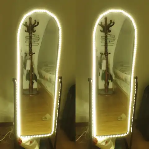 Гибкая светодиодная лента для зеркала для макияжа, 5 В, 0,5-5 м