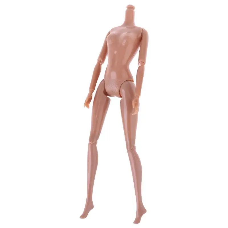 

12Jointed DIY Movable Chocolate Naked Doll Body Doll House DIY Body Without Head