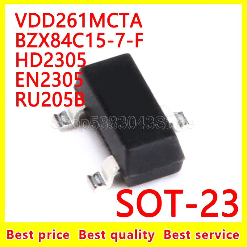 

(20 шт.) 100% Новый оригинальный VDD261MCTA BZX84C15-7-F HD2305 EN2305 RU205B SOT-23 SOT23